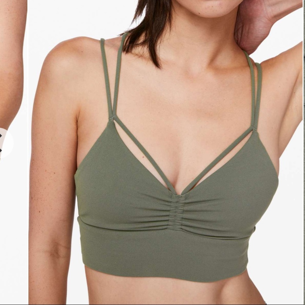 Lululemon Full Expression bra Sage Grey size 8